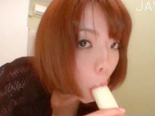 Nippon babe's wet mouth screams for lusty sucking affaire